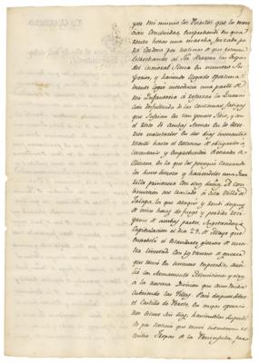Lot #183 Antonio Lopez de Santa Anna Letter Signed - Image 3