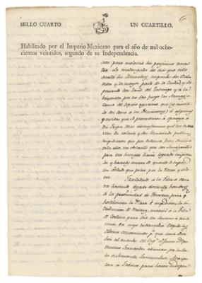 Lot #183 Antonio Lopez de Santa Anna Letter Signed - Image 5