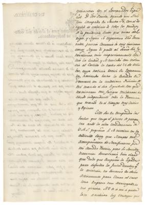 Lot #183 Antonio Lopez de Santa Anna Letter Signed - Image 6