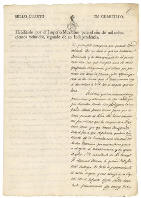 Lot #183 Antonio Lopez de Santa Anna Letter Signed - Image 8