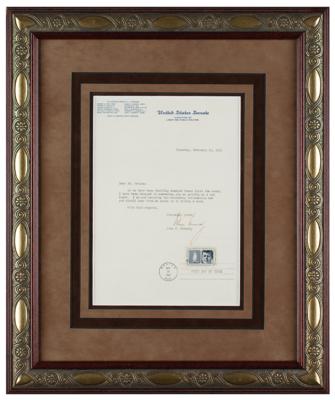 Lot #49 John F. Kennedy Typed Letter Signed