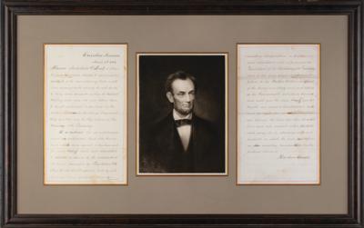 Lot #26 Abraham Lincoln Document Signed as President - Image 1