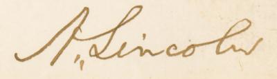 Lot #27 Abraham Lincoln Autograph Letter Signed as President - Image 2