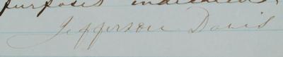 Lot #319 Jefferson Davis Letter Signed - Image 3