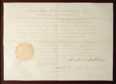 Lot #14 Andrew Jackson Document Signed as President - Image 2