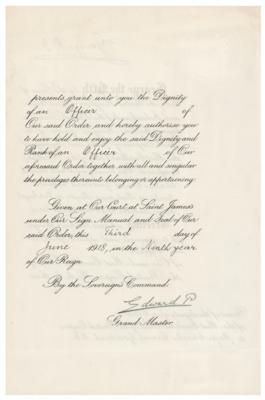 Lot #247 King Edward VIII Document Signed - Image 2