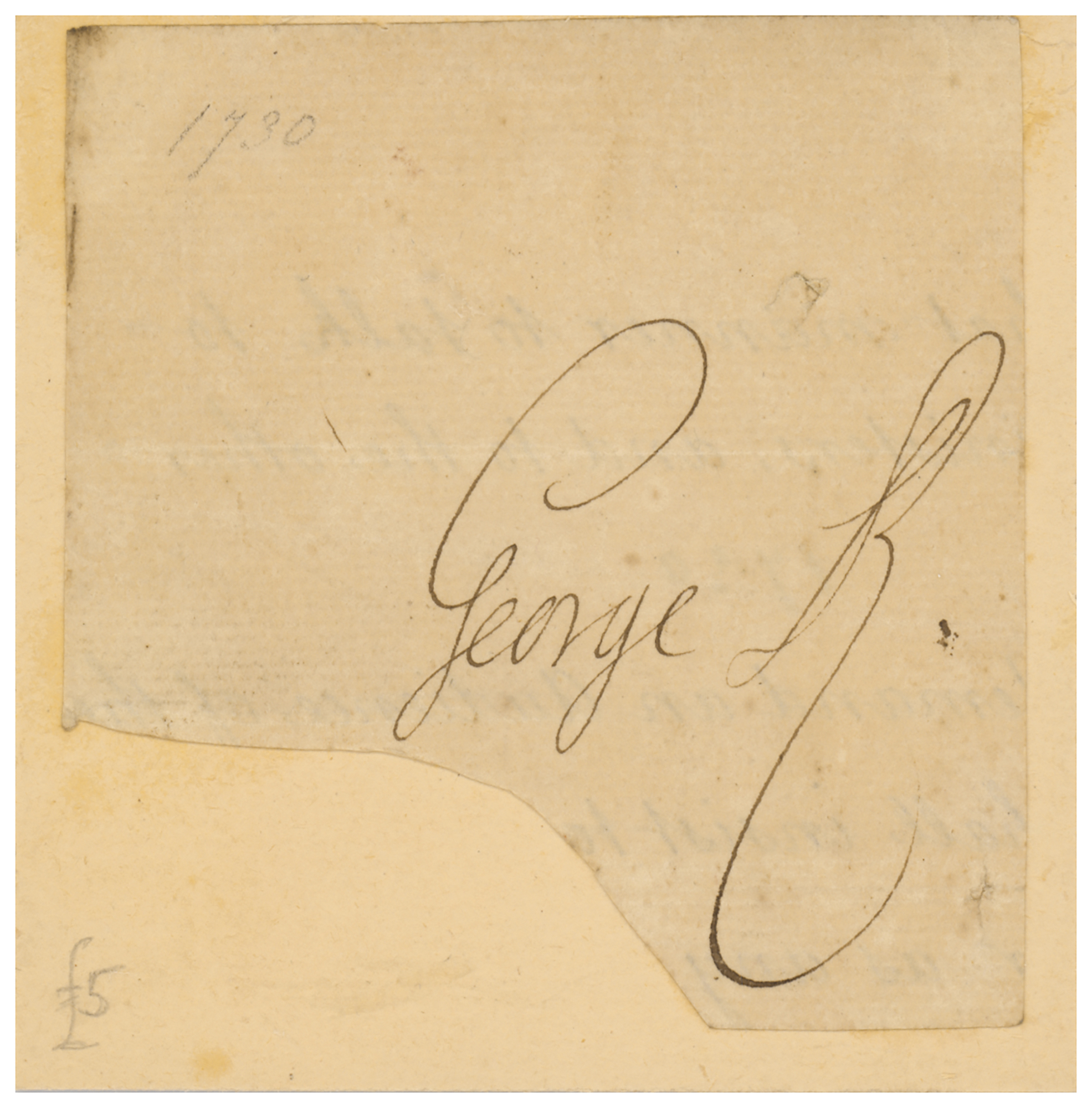 Lot #251 King George II Signature