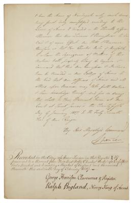 Lot #254 King George III Document Signed - Image 3
