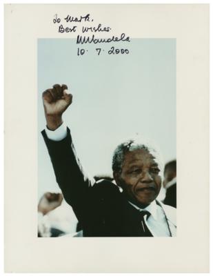 Lot #149 Nelson Mandela Signed Photographic Print - Image 1