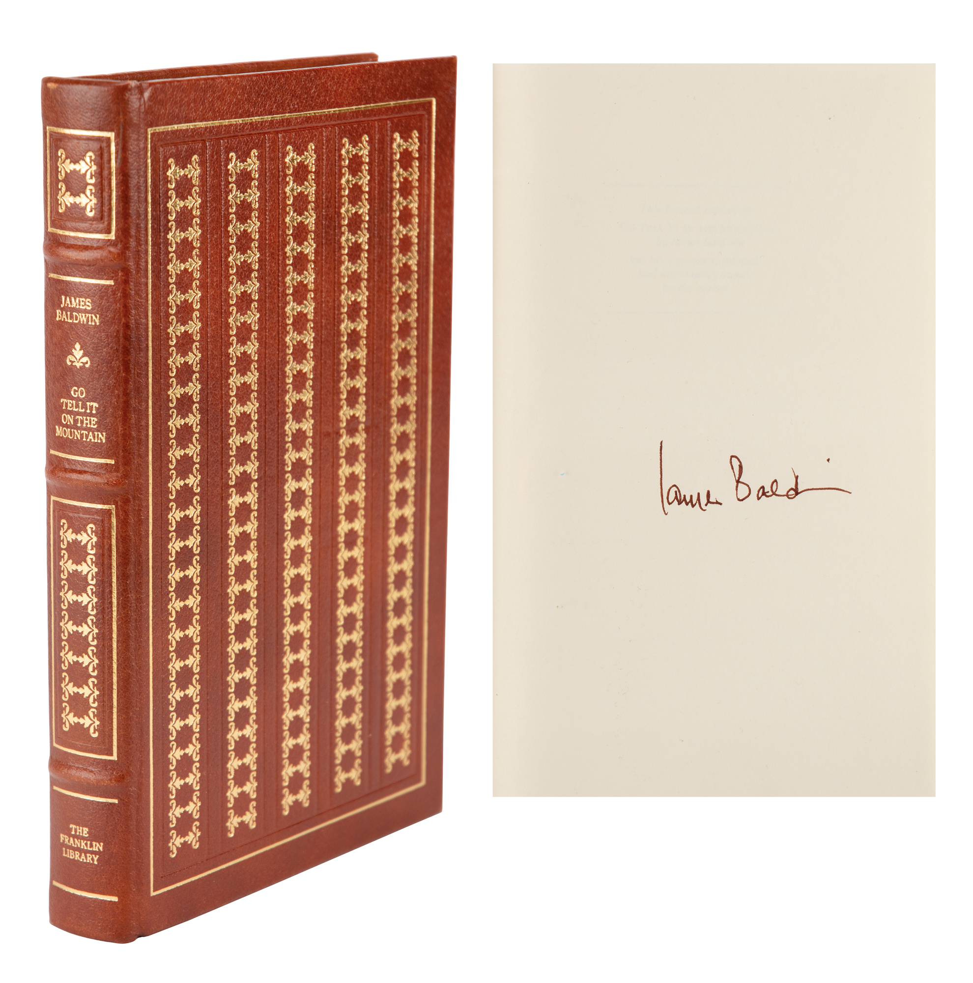 Lot #485 James Baldwin Signed Book