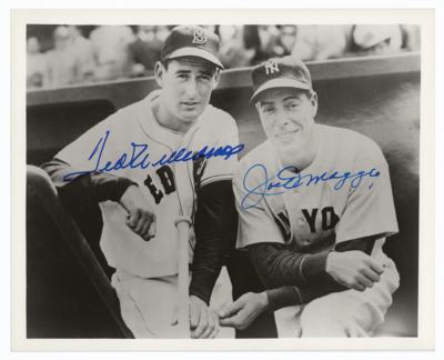 Lot #911 Ted Williams and Joe DiMaggio Signed Photograph