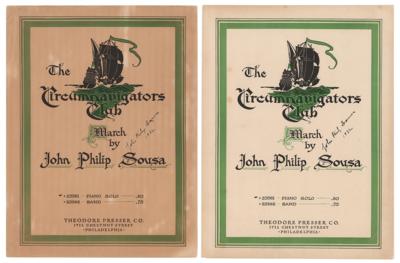 Lot #592 John Philip Sousa (2) Signed Sheet Music
