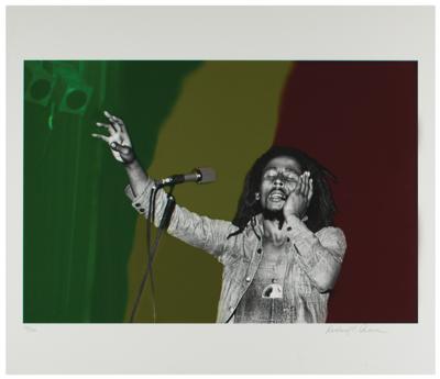 Lot #645 Bob Marley Print by Richard E. Aaron