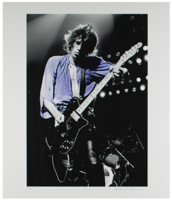 Lot #655 Rolling Stones: Keith Richards Print by Richard E. Aaron