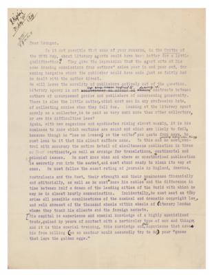 Lot #473 Rudyard Kipling Typed Letter Signed - Image 2