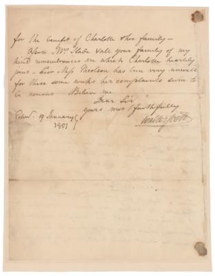 Lot #530 Sir Walter Scott Autograph Letter Signed - Image 2
