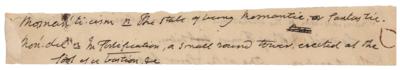 Lot #481 Noah Webster Handwritten Dictionary Fragment - Image 2