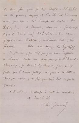 Lot #574 Charles Gounod Autograph Letter Signed - Image 2