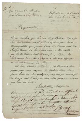 Lot #182 Maximilien Robespierre Document Signed - Image 1