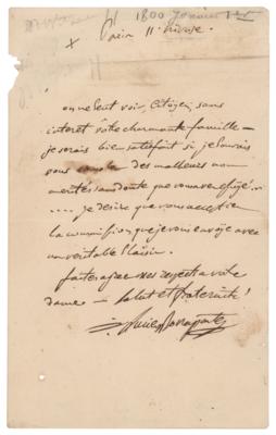 Lot #220 Lucien Bonaparte Autograph Letter Signed - Image 1