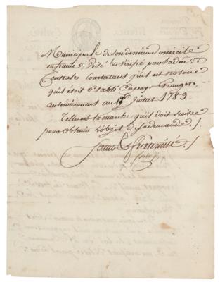 Lot #341 Joseph Fouche Document Signed - Image 2