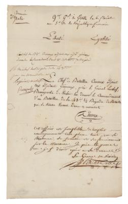 Lot #325 Jean-Baptiste Bernadotte Document Signed