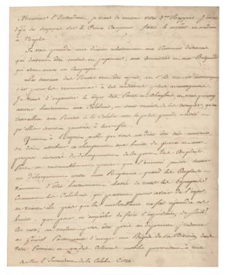 Lot #355 Joachim Murat Letter Signed