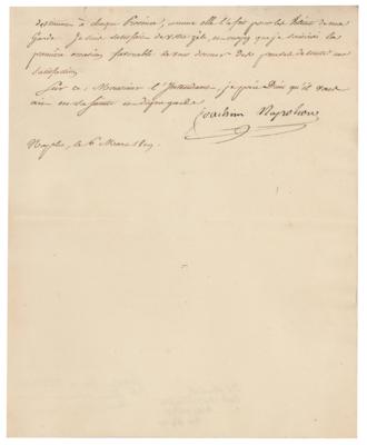 Lot #355 Joachim Murat Letter Signed - Image 3