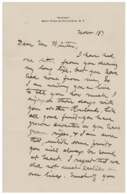 Lot #490 John Burroughs Autograph Letter Signed - Image 2