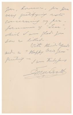 Lot #718 Edwin Booth Autograph Letter Signed - Image 2
