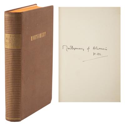 Lot #353 Montgomery of Alamein Signed Book