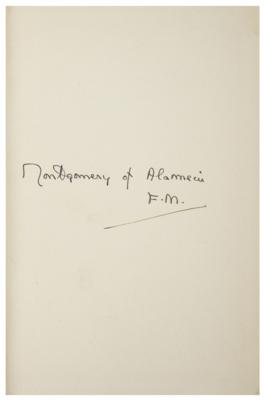 Lot #353 Montgomery of Alamein Signed Book - Image 2