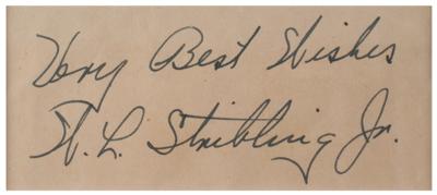Lot #905 Young Stribling Signature and Signed Photograph - Image 2
