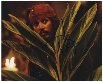 Lot #731 Johnny Depp Signed Photograph