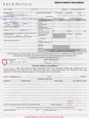 Lot #599 Beach Boys: Brian Wilson Document Signed