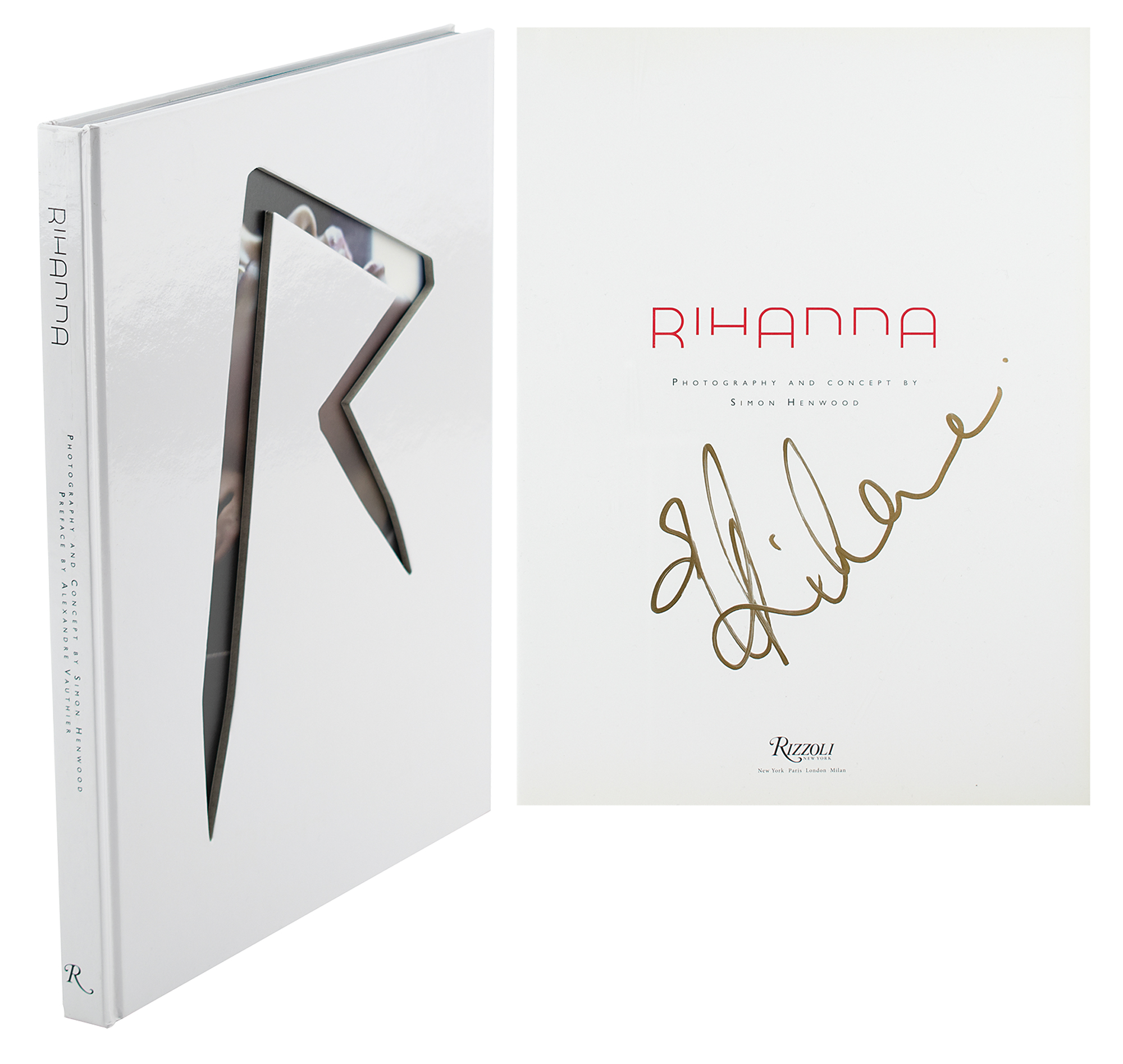 Lot #680 Rihanna Signed Book