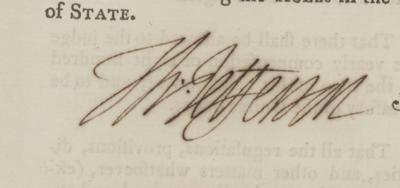 Lot #6 Thomas Jefferson Document Signed as Secretary of State - Image 3