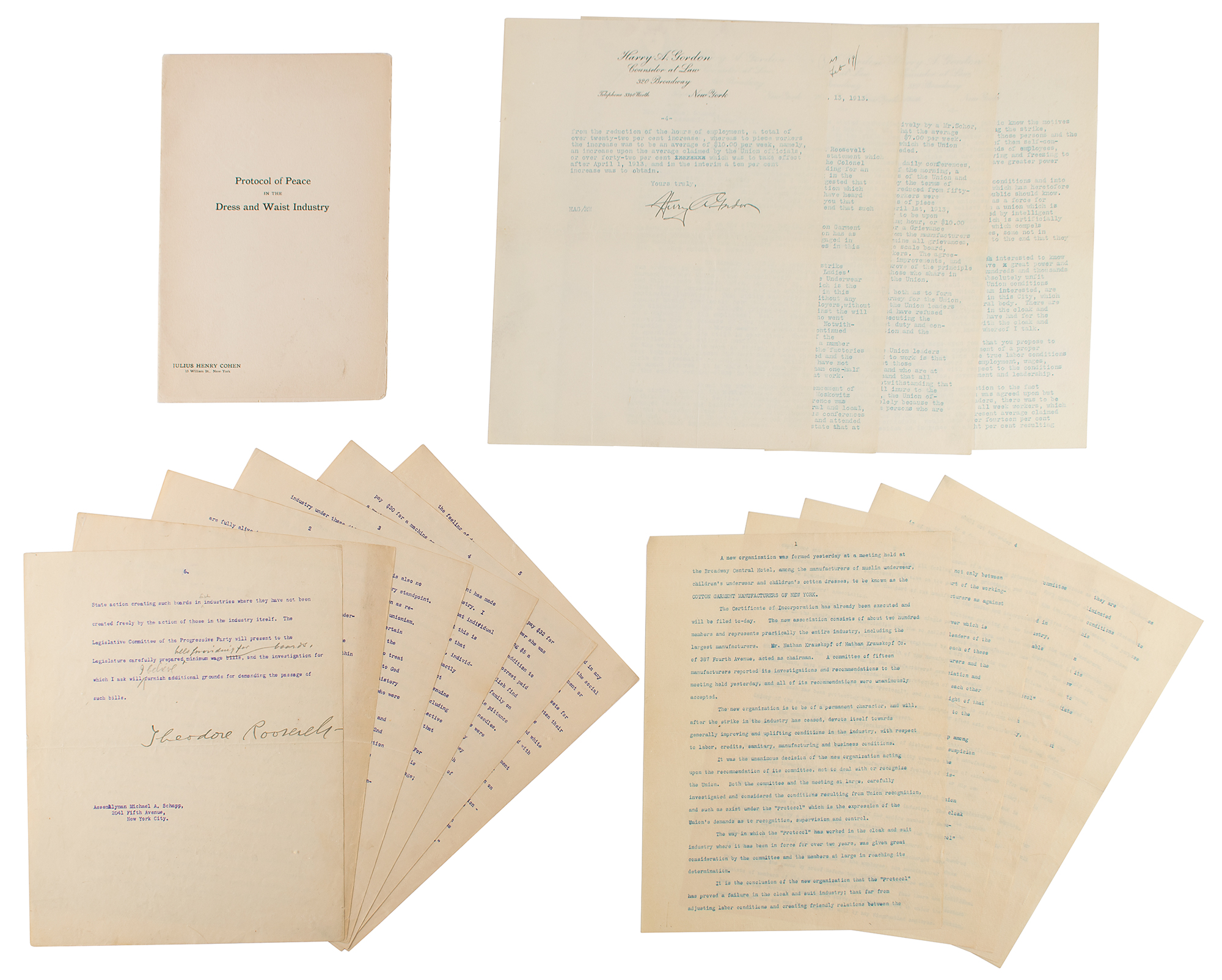 Lot #33 Theodore Roosevelt Typed Letter Signed