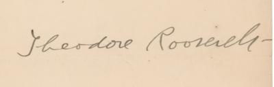 Lot #33 Theodore Roosevelt Typed Letter Signed - Image 2
