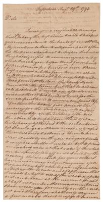 Lot #143 John Witherspoon Letter Signed - Image 1