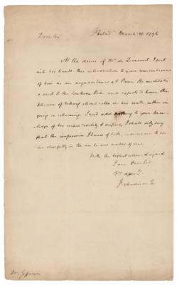 Lot #10 James Madison Autograph Letter Signed to Thomas Jefferson - Image 1