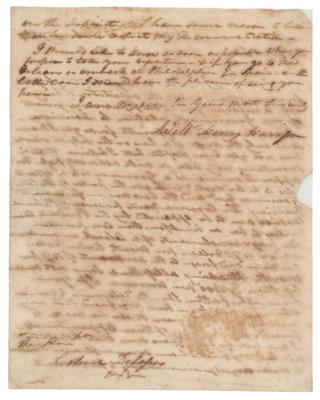 Lot #19 William Henry Harrison Autograph Letter Signed - Image 2