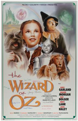 Lot #827 Wizard of Oz: Munchkins Signed Poster