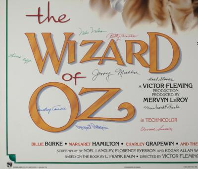 Lot #827 Wizard of Oz: Munchkins Signed Poster - Image 2