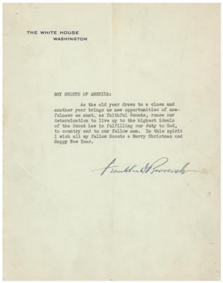 Lot #39 Franklin D. Roosevelt Typed Letter Signed as President - Image 1