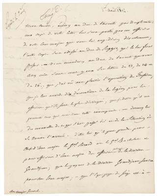 Lot #321 Napoleon Letter Signed