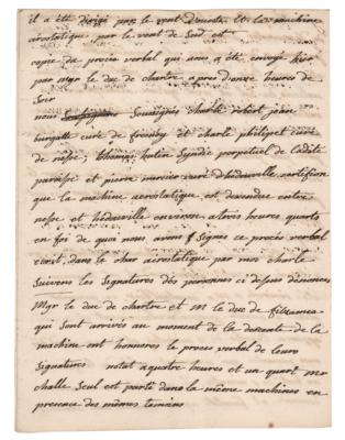 Lot #380 Joseph-Michel and Pierre Montgolfier Auotgraph Letters Signed - Image 13