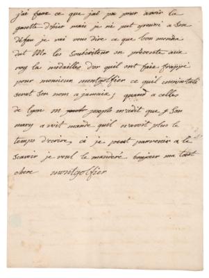 Lot #380 Joseph-Michel and Pierre Montgolfier Auotgraph Letters Signed - Image 14
