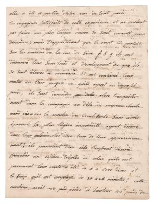 Lot #380 Joseph-Michel and Pierre Montgolfier Auotgraph Letters Signed - Image 8