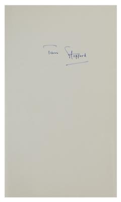 Lot #536 Tom Stoppard Signed Book - Image 2